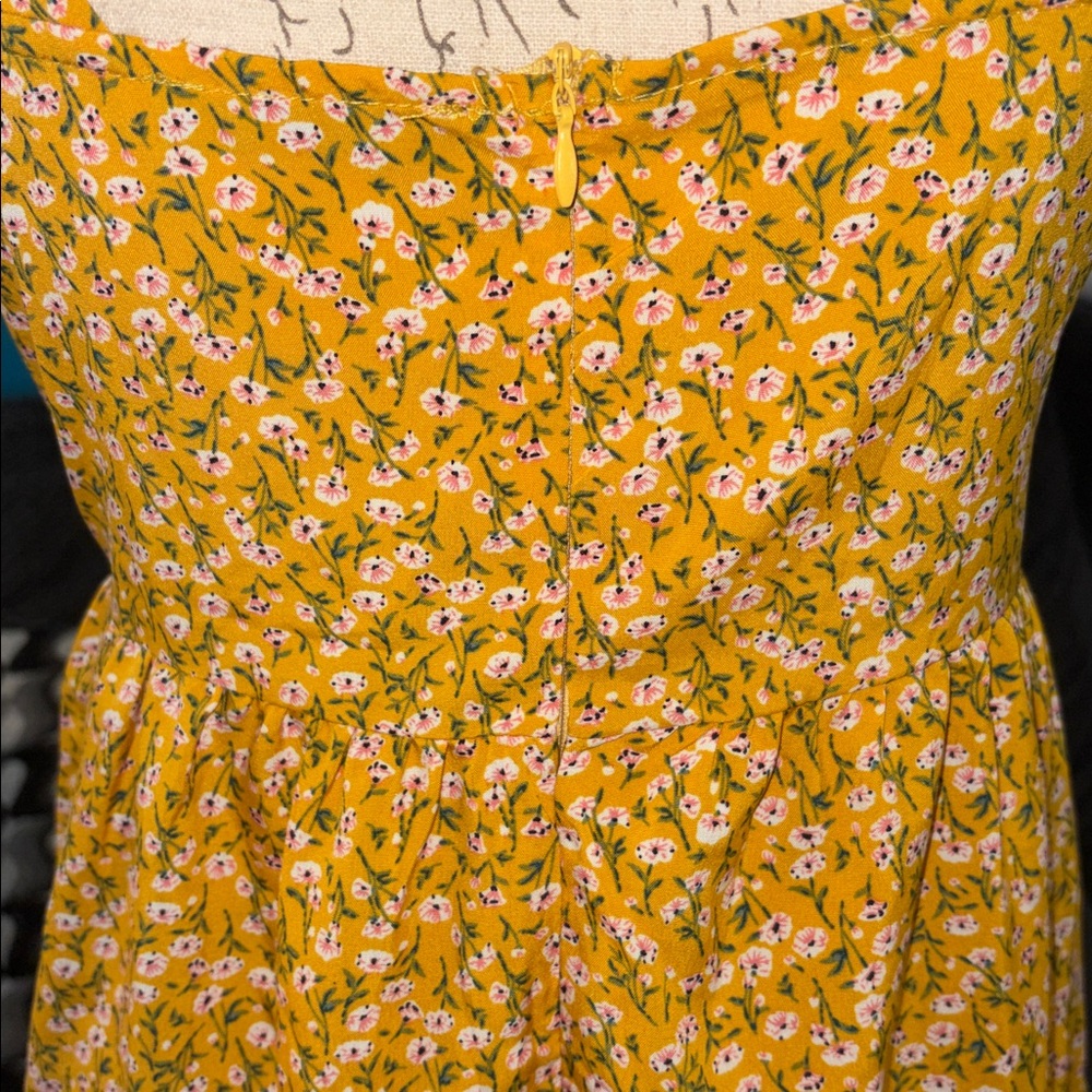 π4 for $20 Shein Tie Shoulder Straps Ruffle Hem Cami Mini Dress, Small - Picture 5 of 7